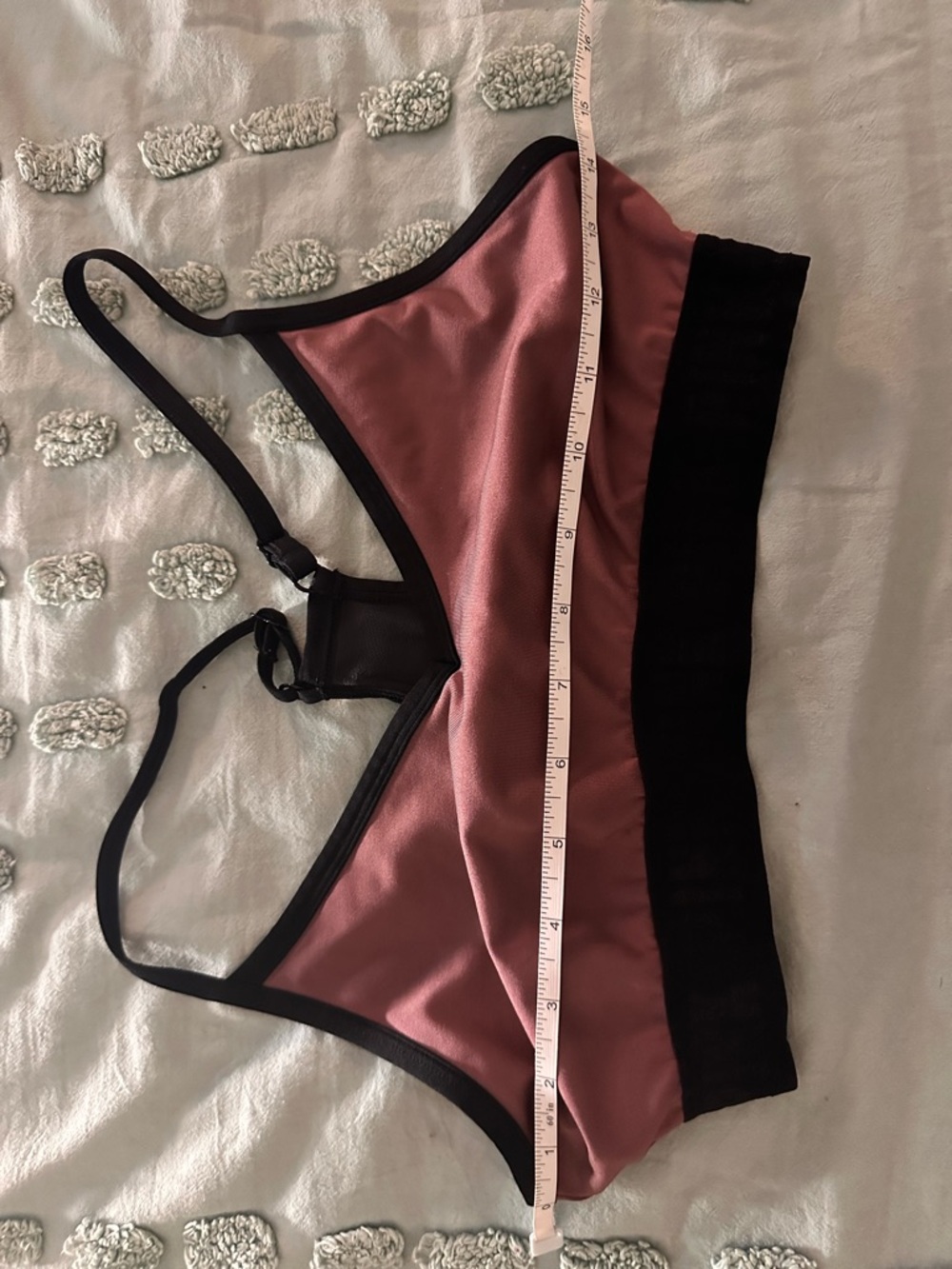 Victoria’s Secret Mauve Bralette w/ Mesh Racer Back Black Trim Shimmer Logo - Picture 11 of 15